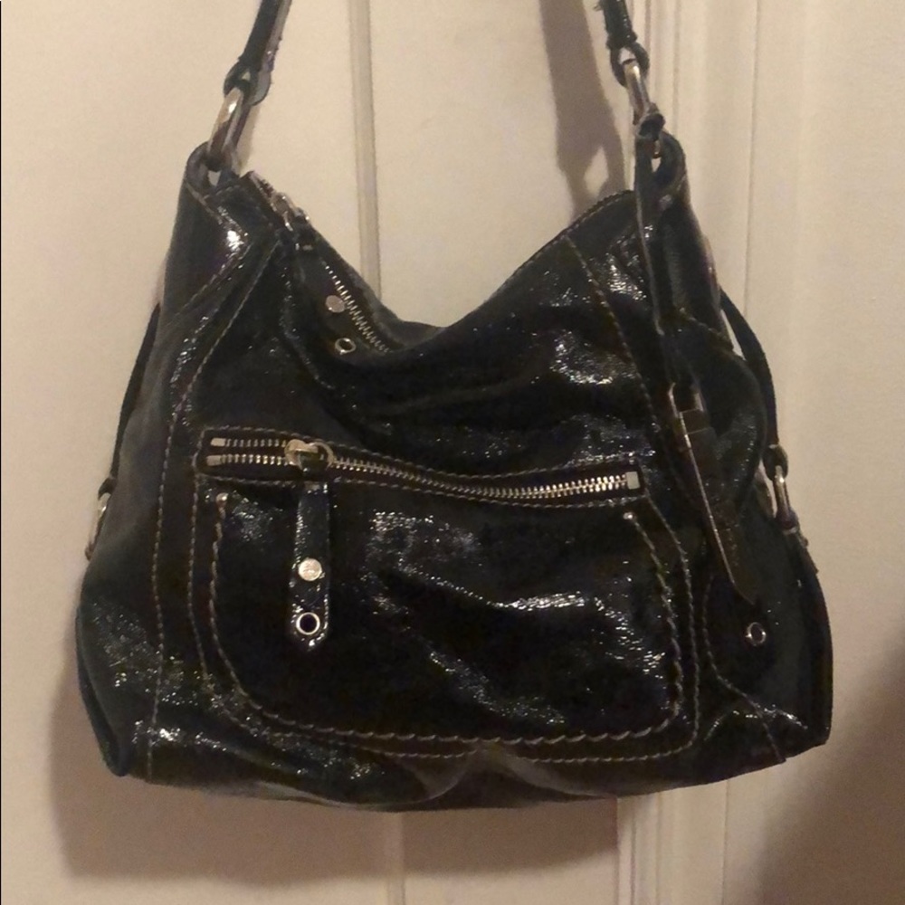 Cole Haan Smaller Black Patent Leather Bag